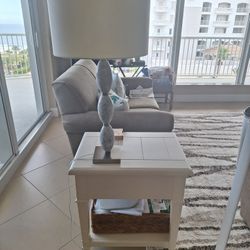 End Table and Lamp
