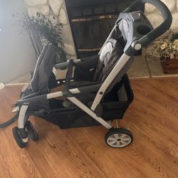 Nearly New - Chicco Double Stroller *Only Used 1x*