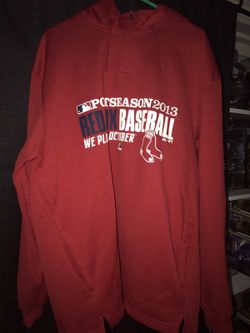 Boston Red Sox hooded sweatshirt. 2013 was the year Red Sox won the World Series this is a collectors item