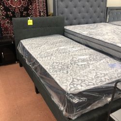 Twin Size Bed With Mattress Included //// Cama Individual Con Colchón 