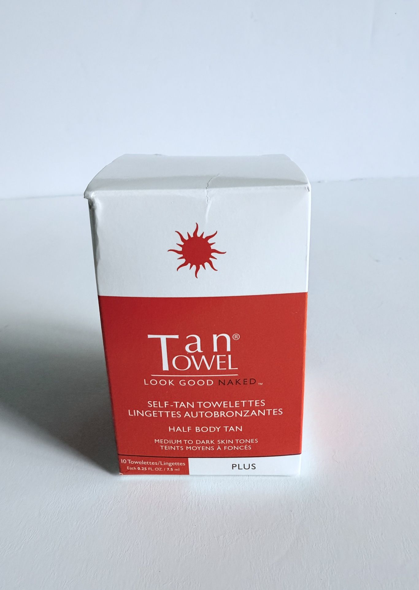 TanTowel Half Body Tan Towelettes - Plus, 10 Count (Pack of 1) Brand New Tanning