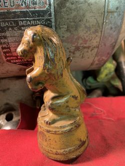 Cast Iron Lion Penny Bank