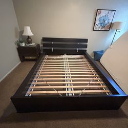 Queen bed frame  $75 Dresser & Shelves $50 EACH