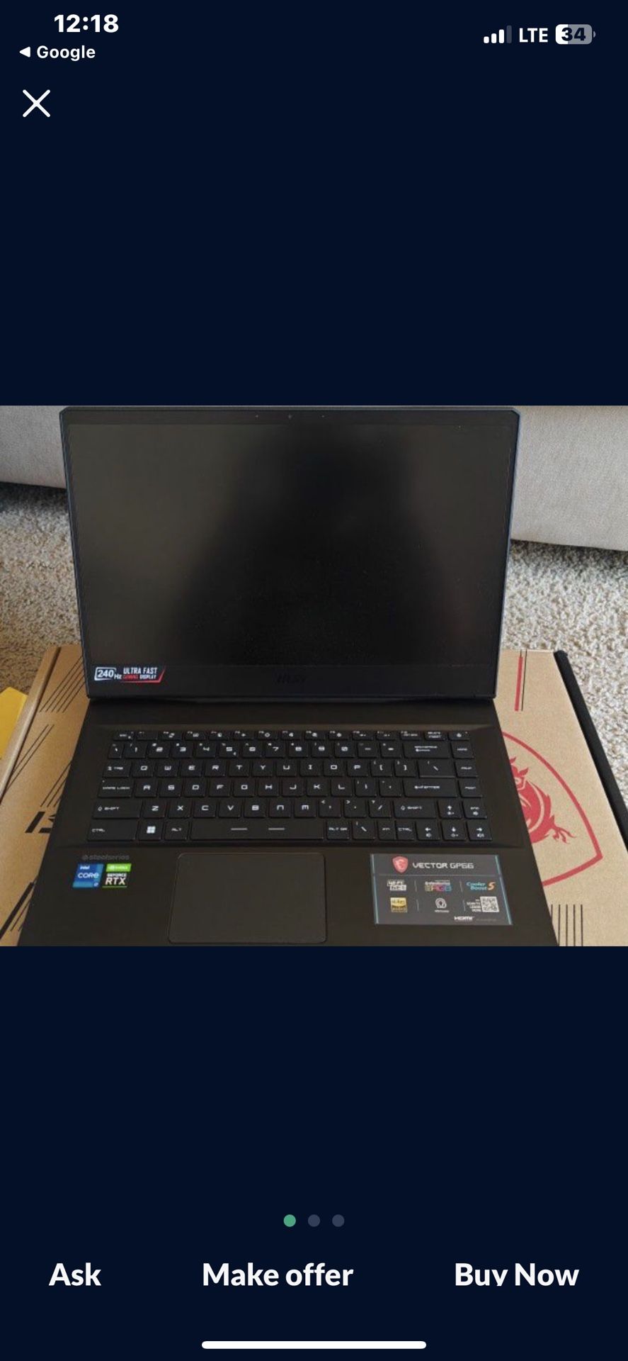 Gaming Laptop (3070 Ti)
