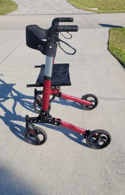 Vive Folding Mobility Rollator Walker For Seniors