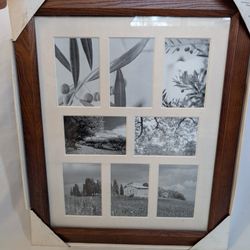 New Large 8-Opening Collage Photo Frame Made of Solid Wood, Macy’s Exclusive 23.5” x 19.5”