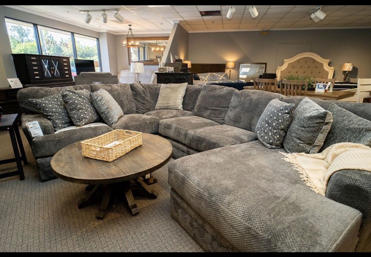 Jackson Furniture Dark Slate U Shape Huge Comfort Modular Sectional Couch| Brand New| Fastest Delivery| Financing Available| Best Price