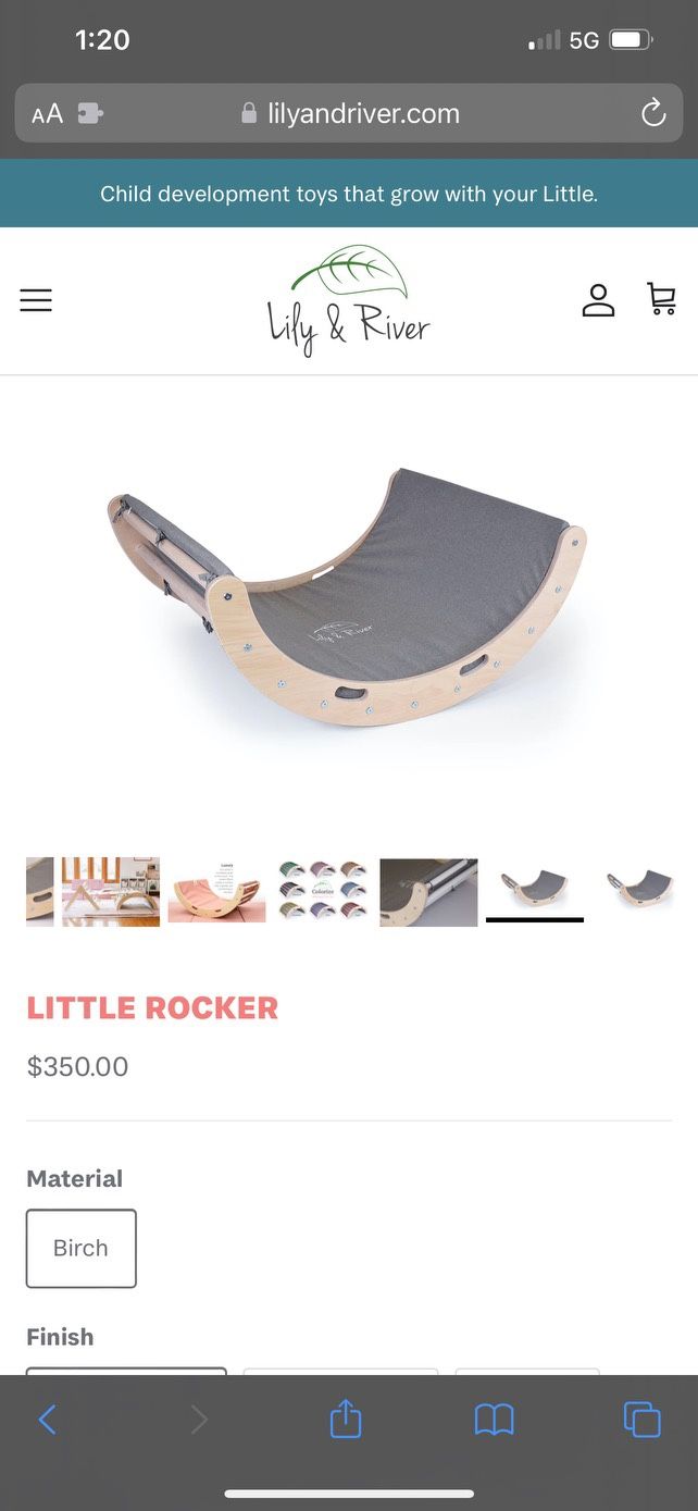 Toddler Lily And River Montessori Rocker