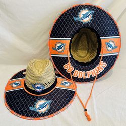 Miami Dolphins Straw Hat just in time for the 4th of July Gift 🎁 order now (I also have other Teams)