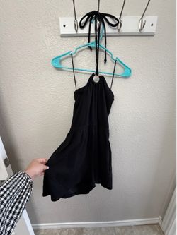 Old Navy Black Halter Romper