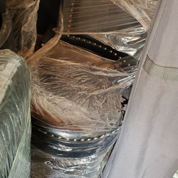 4 Leather Bar Stools