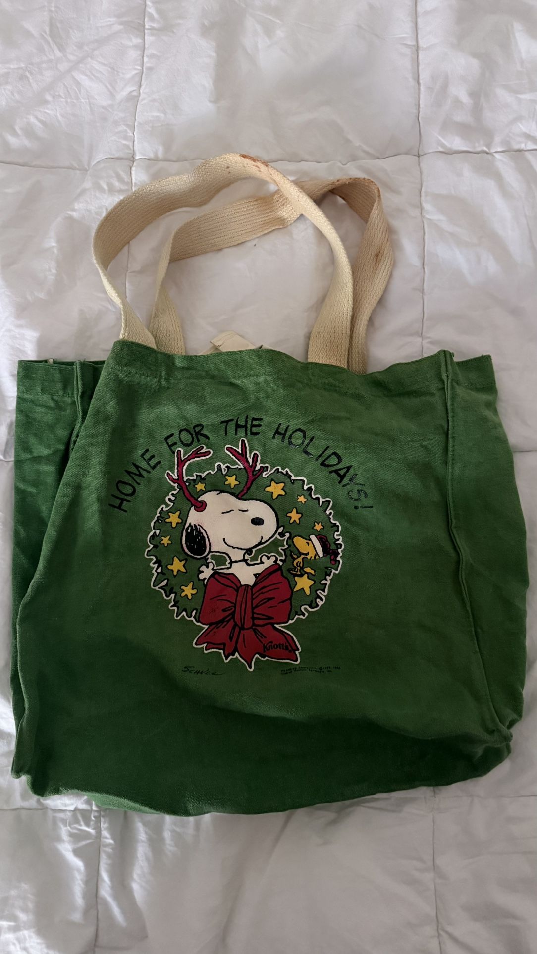 Snoopy Christmas Tote Bag