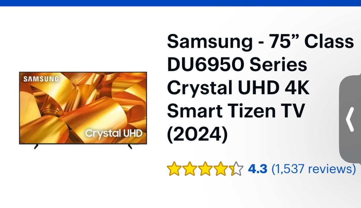Two 75inch