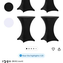 High Table Covers New black 