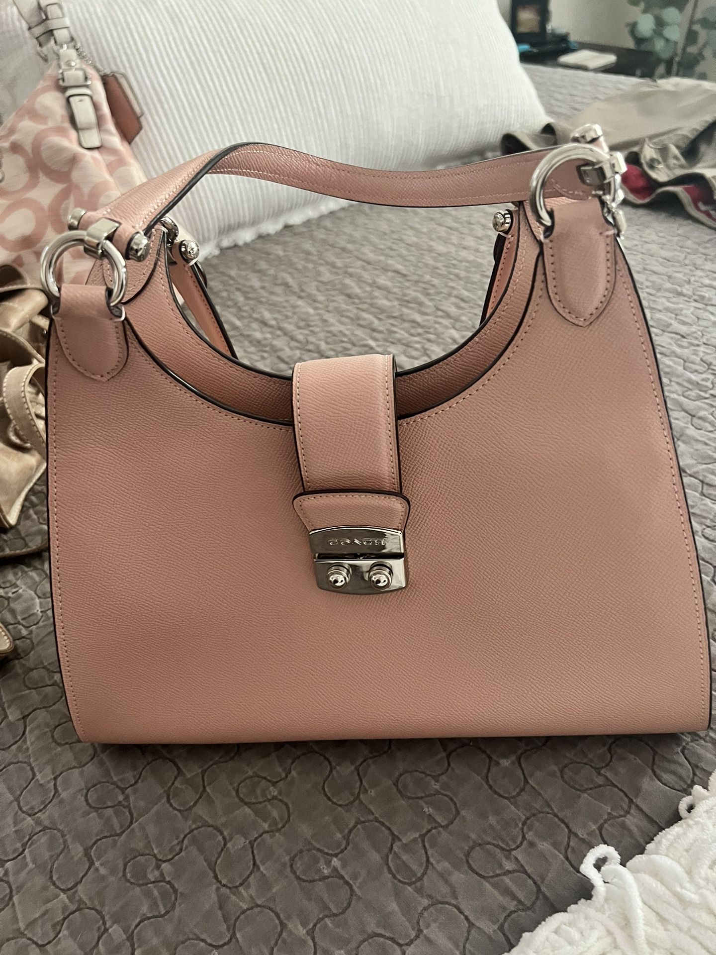 Coach Pink Handbag New Without Tags