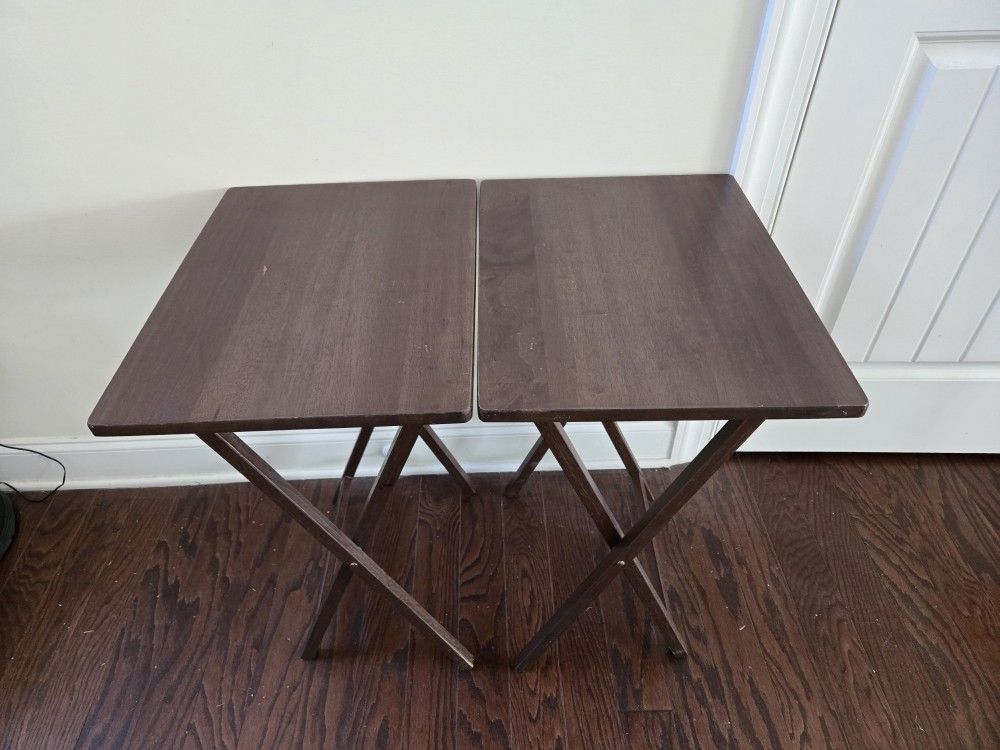 Thanksgiving is just around the corner! 2 Wooden Folding Tables 