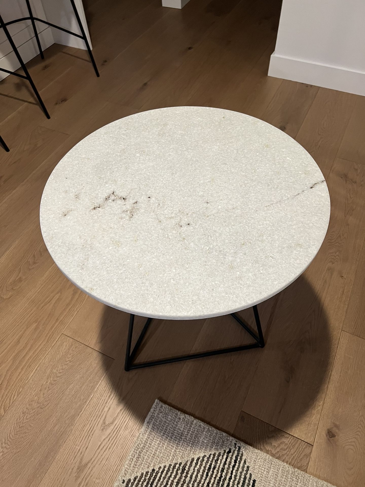 World Market Round Marble End Table