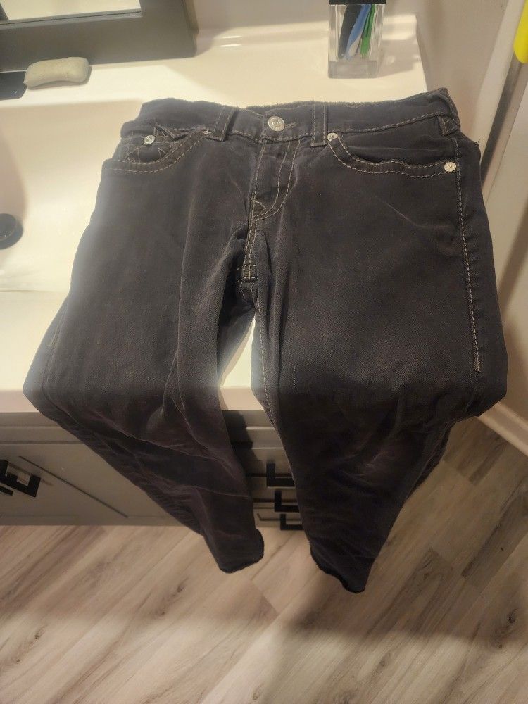 2 Pairs Of Black True Religion Jeans Size 28 And 31 Individually Priced