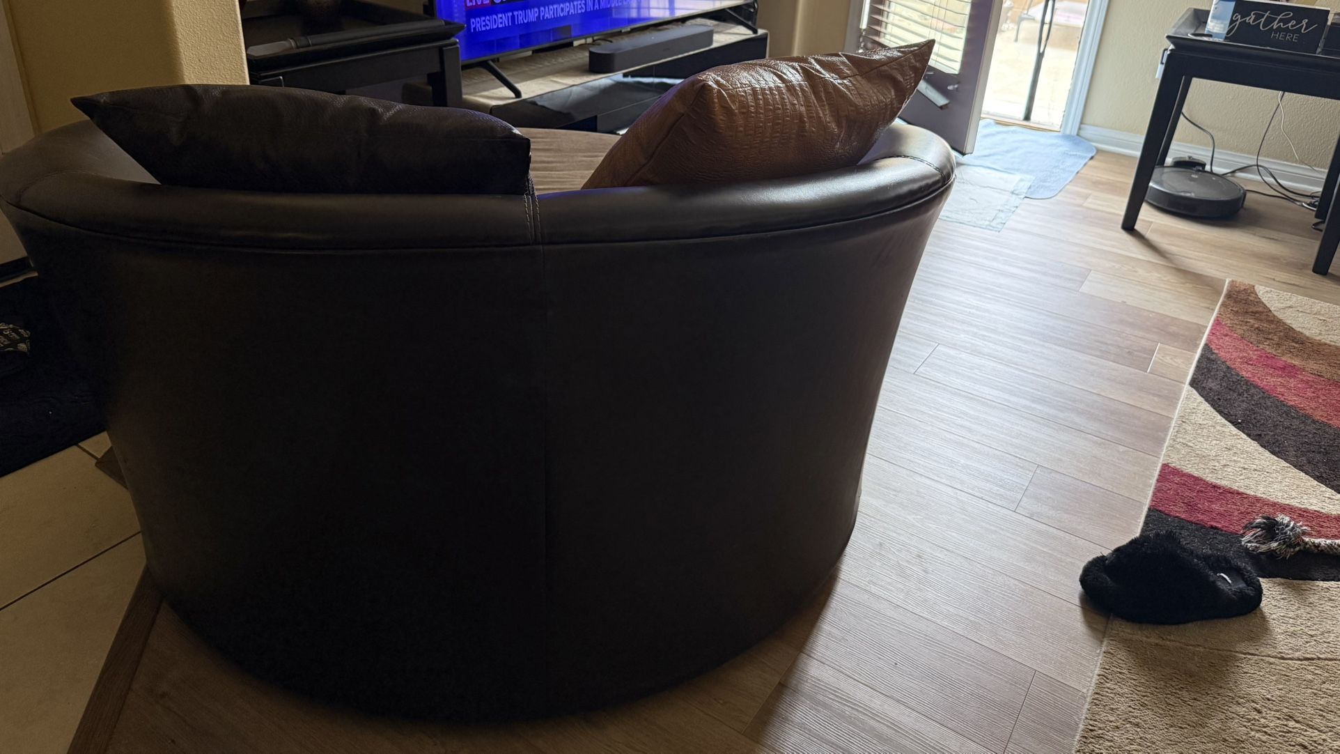 Oversized Swivel Chair