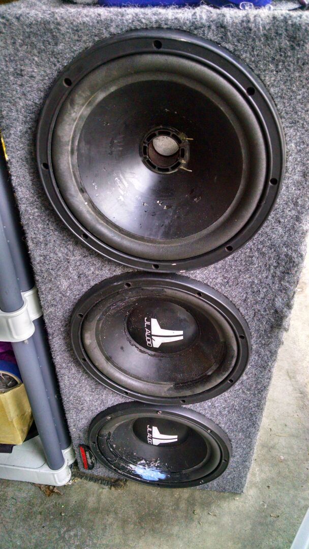 JL audio 10" speakers in box