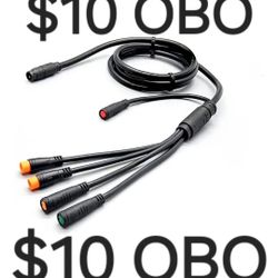 Electric Bike 1T4 1T5 Waterproof Cable Controller Light Ebrake Throttle Display E-Bike Cable Conversion Accessories E-Bike Integration Cable Waterproo