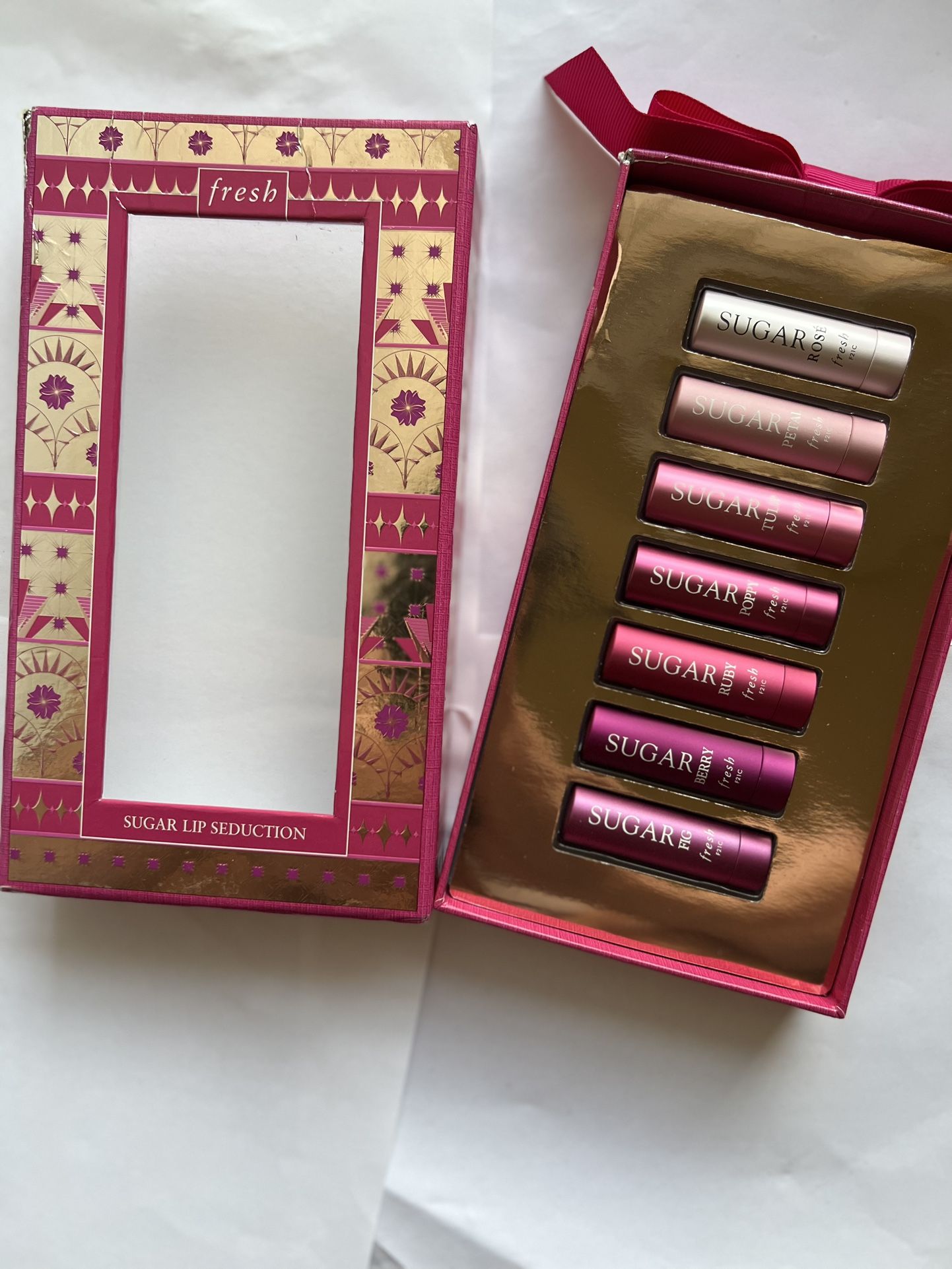 Fresh Sugar Legends Tinted Lip Treatment Set 7 Mini NIB (Lips Bad Condition