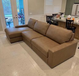 Leather L-Shape , sectionals , no credit needed , same day delivery 🚚