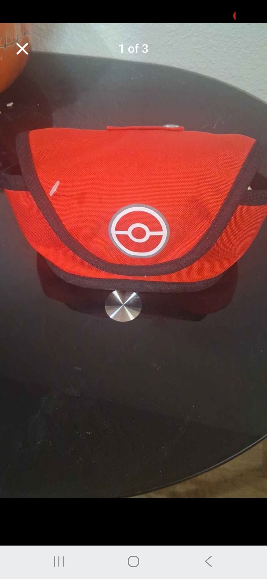2016 Pokémon training case with 3 Pokémon balls