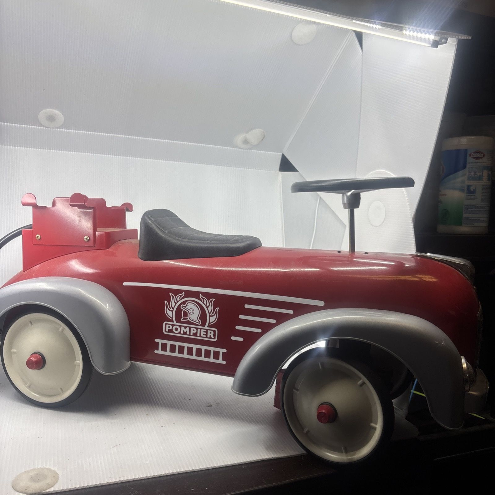 Baghera Ride On Fire Truck Speedster Fireman Pompier 838 Metal Ride On SEE DESC