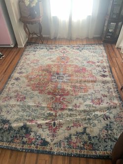 Delivery Available / large area rug 7 1/2 ft x 10 ft
