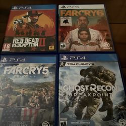 4 Games 3 PS4 Games 1 PS5 Game 