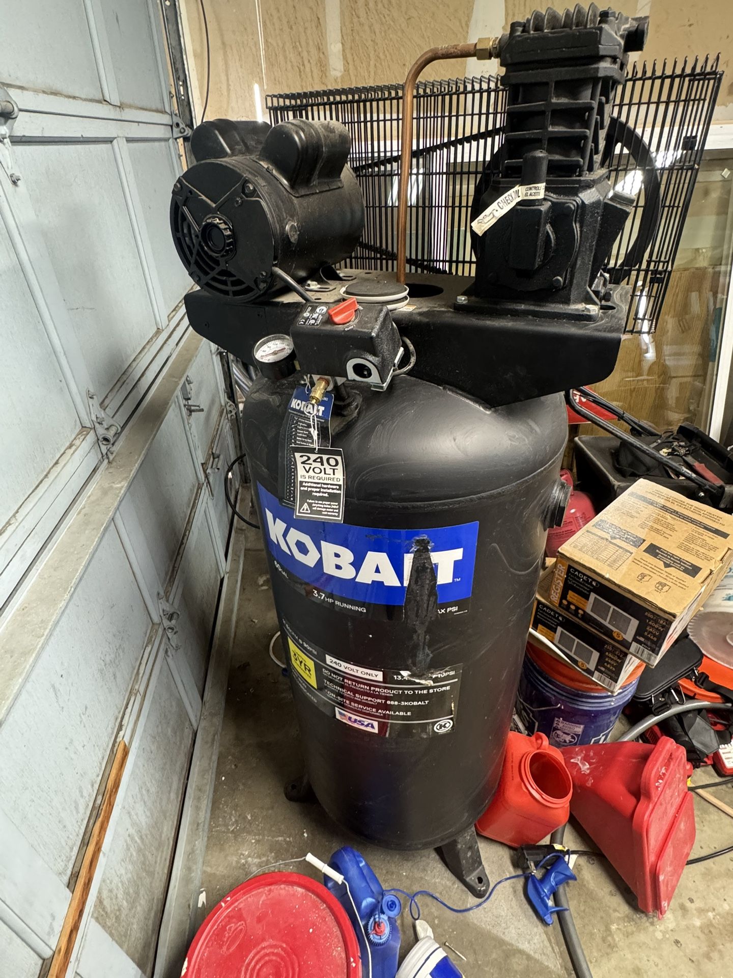Kobalt 60gallon Compressor 240v