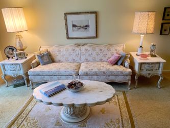 Vintage French Provincial Living Room Set.