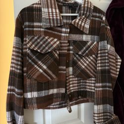 Brown Plaid Jacket 
