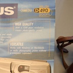 OLYMPUS D-490 DIGITAL 2.1 MEGAPIXEL CAMERA