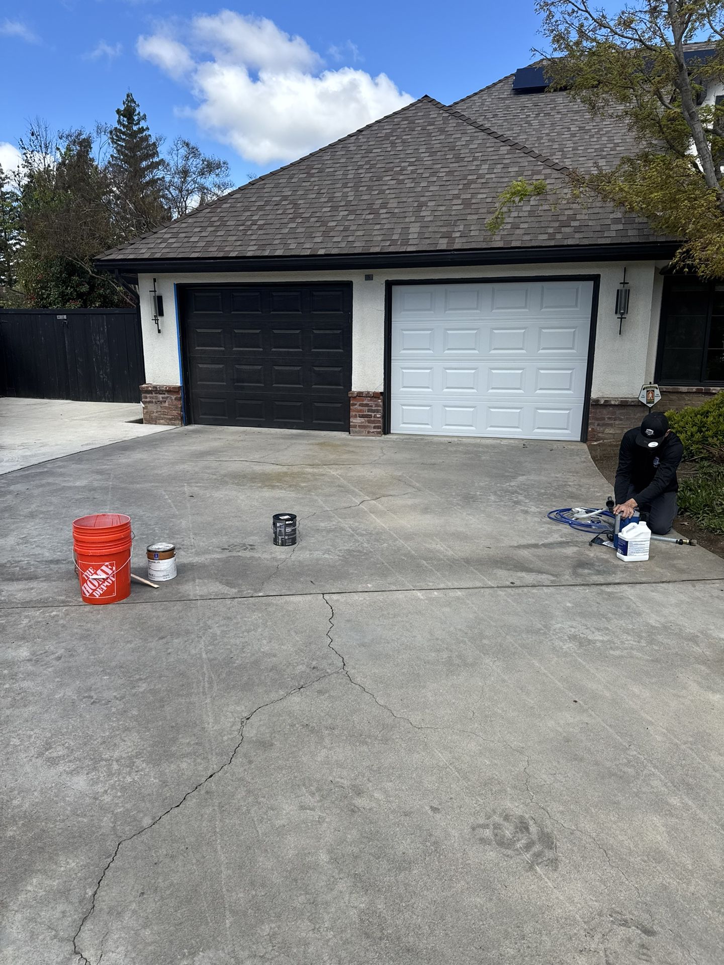 Garage Doors Painted 