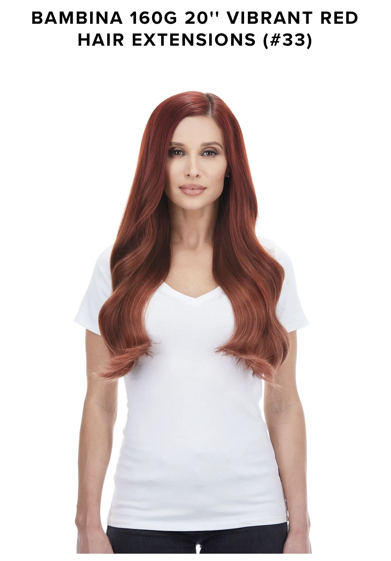 Bellami Silk Seam 20” 180g Hair Extensions - Vibrant Red #33
