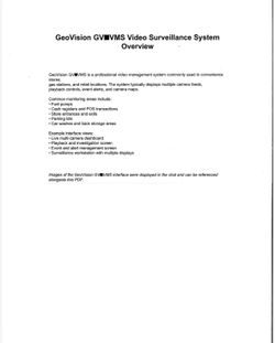 Video Surveillance System
