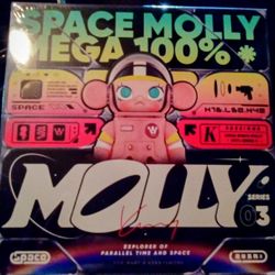 Popmart Space Molly Mega 100% Blind Box Set Authentic 