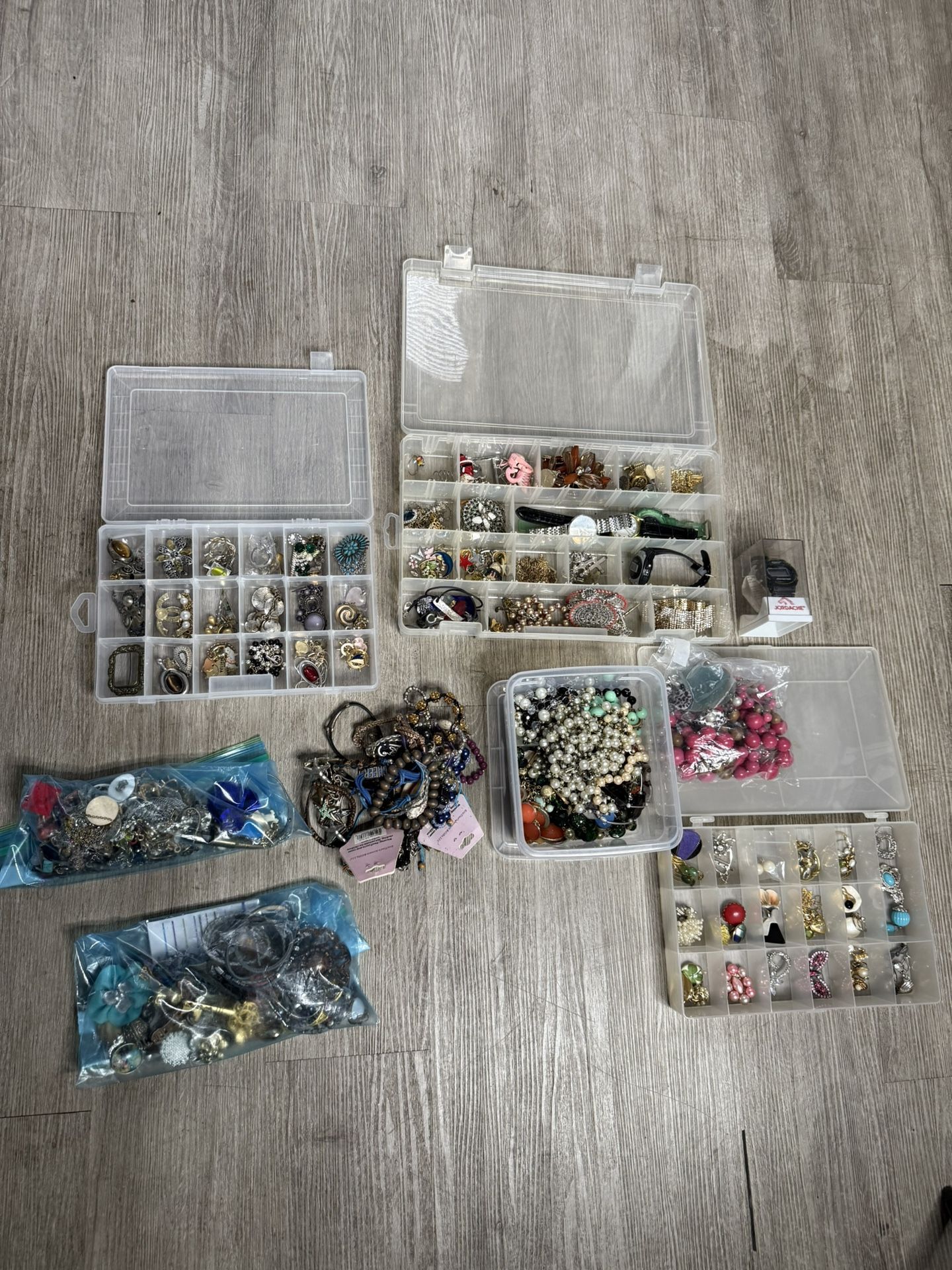 Costume Jewelry & Findings Lot MUST TAKE ALL