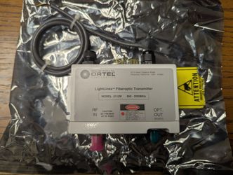 NIB- Ortel LightLinks Fiberoptic Transmitter And Receiver With Power Supply 
