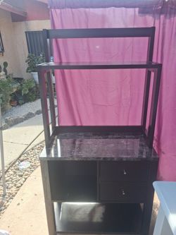 Black Marble bar stand