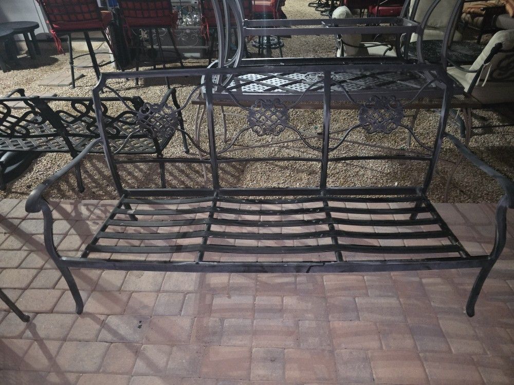 $200 AGIO BRAND 3 SEATER COUCH WITH CUSHIONS IF YOU WANT THEM