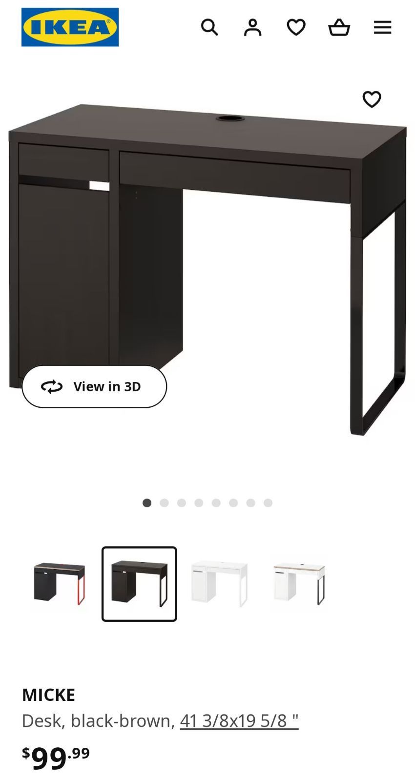 Micke IKEA desk 