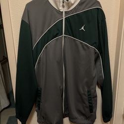 PreOwned Jordan 20th Anniversary Jacket Men's XL Black Green Gray Jumpman