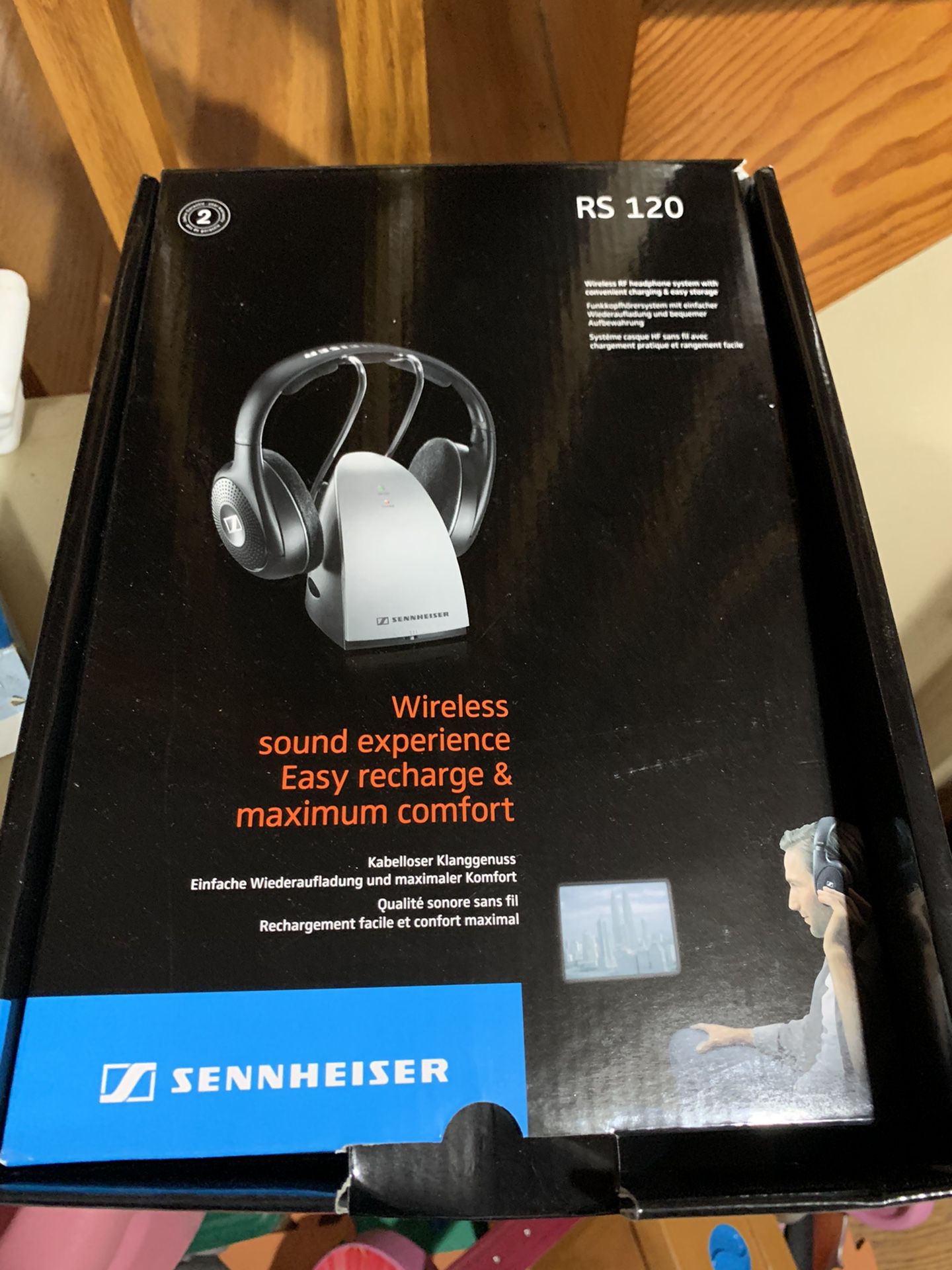 sennheiser headphones rs120 Wireless Bnib