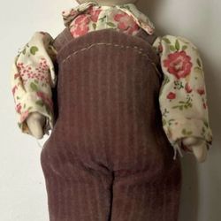 Small Porcelain Boy Doll Vintage 