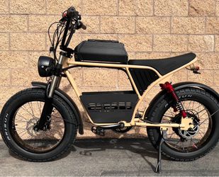 NEW-1500/2000W Watt Electric Ebike (40mph Top Speed) Fat Tire 20x4.0, Center Basket, 18ah Battery Incl (Blue Or Sand)