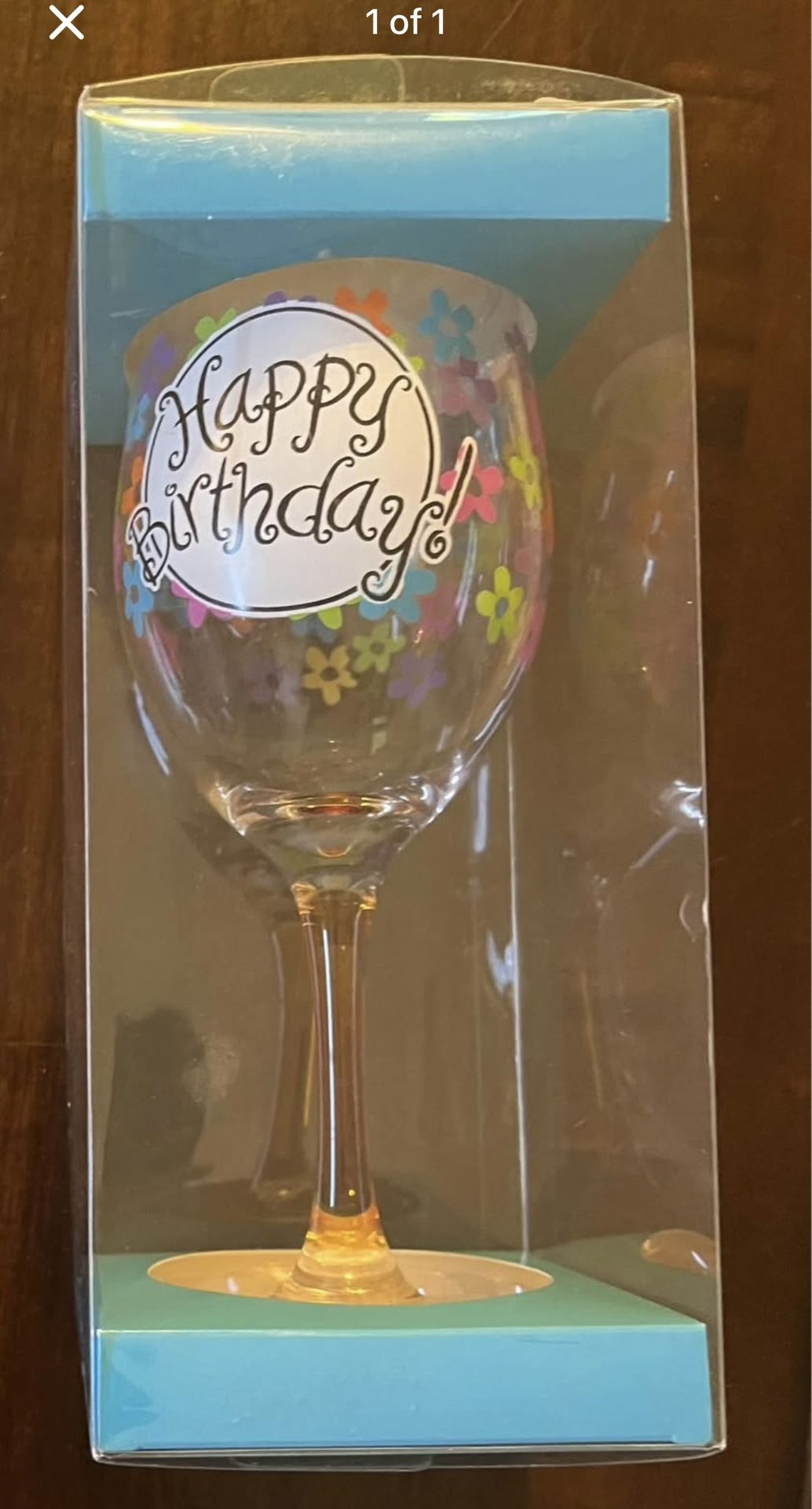 Happy Birthday Wine Glass