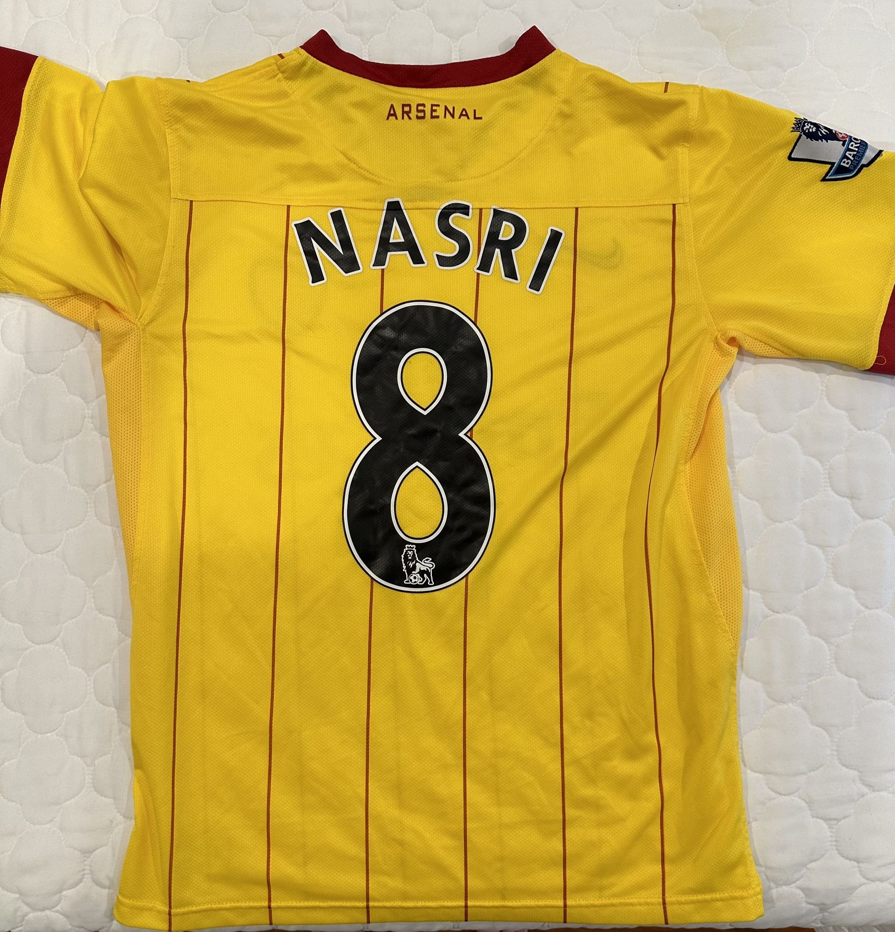 ARSENAL FC SAMIR NASRI AWAY FOOTBALL SOCCER JERSEY NIKE